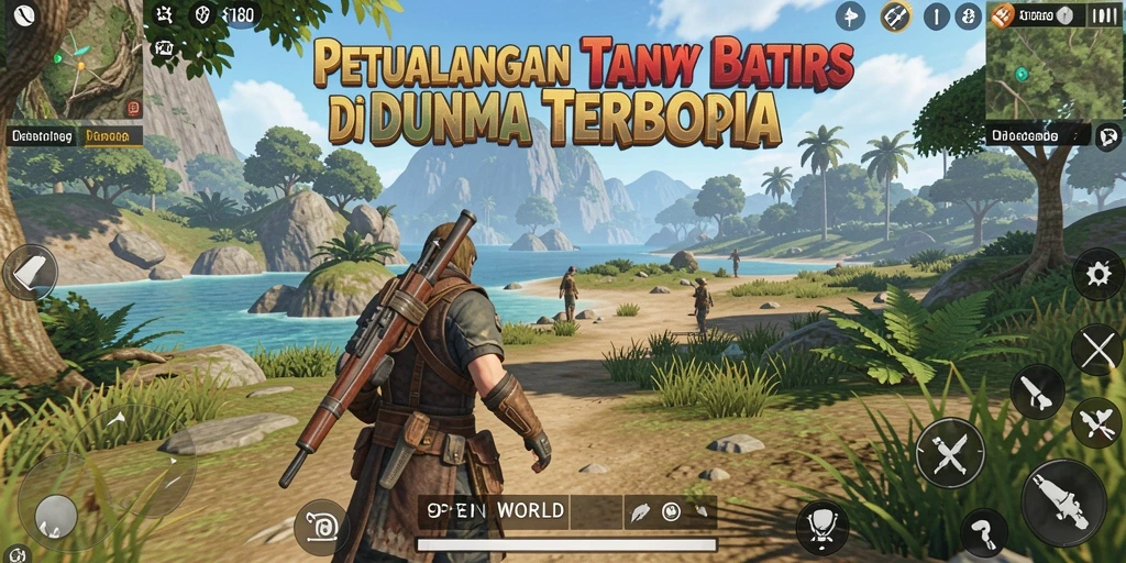 Antarmuka menarik dan dinamis dalam game Open World.