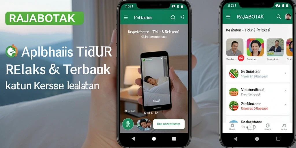 Antarmuka RAJABOTAK yang sederhana dan menenangkan untuk relaksasi.