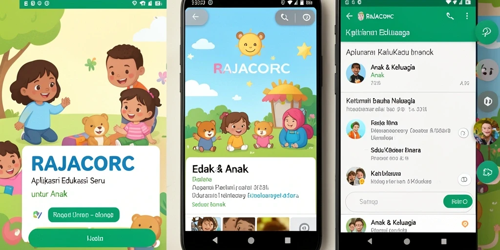 Tampilan antarmuka aplikasi yang interaktif dan menarik.